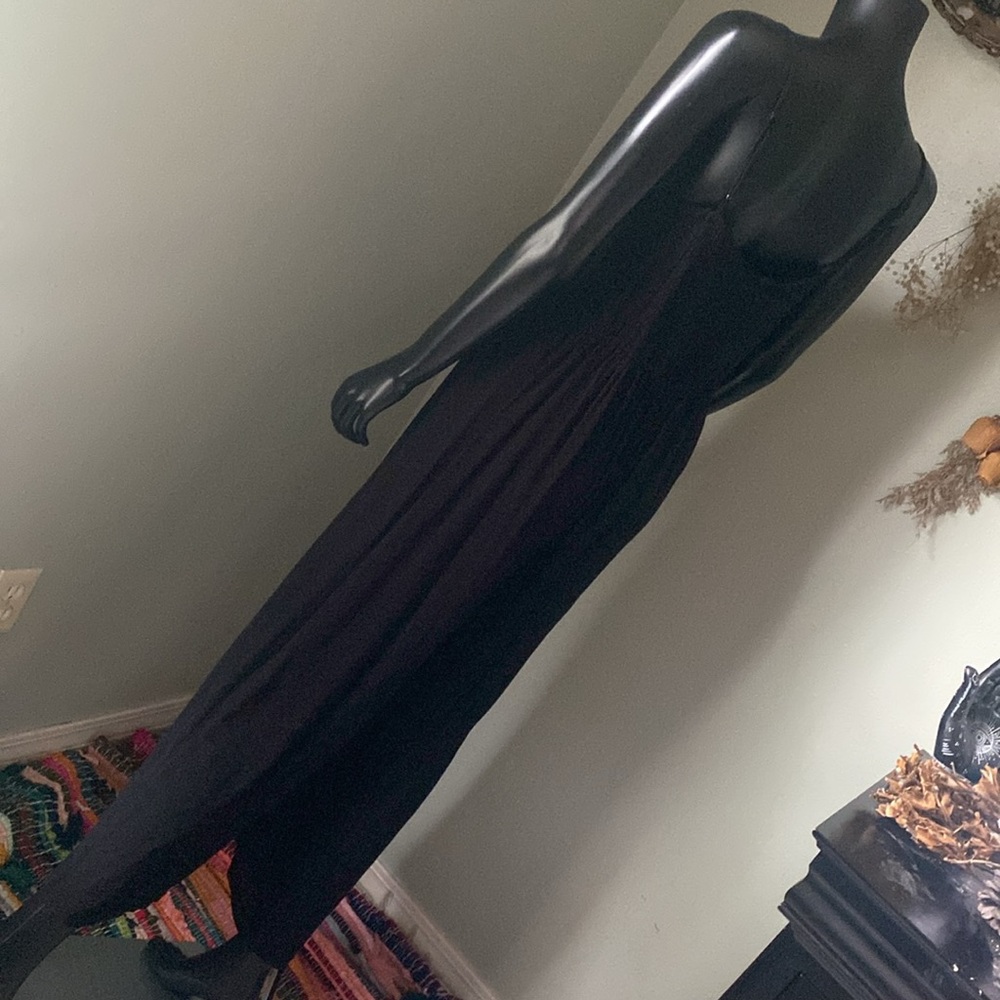 Derek Heart Black jumpsuit with Button Accents - Picture 7 of 11